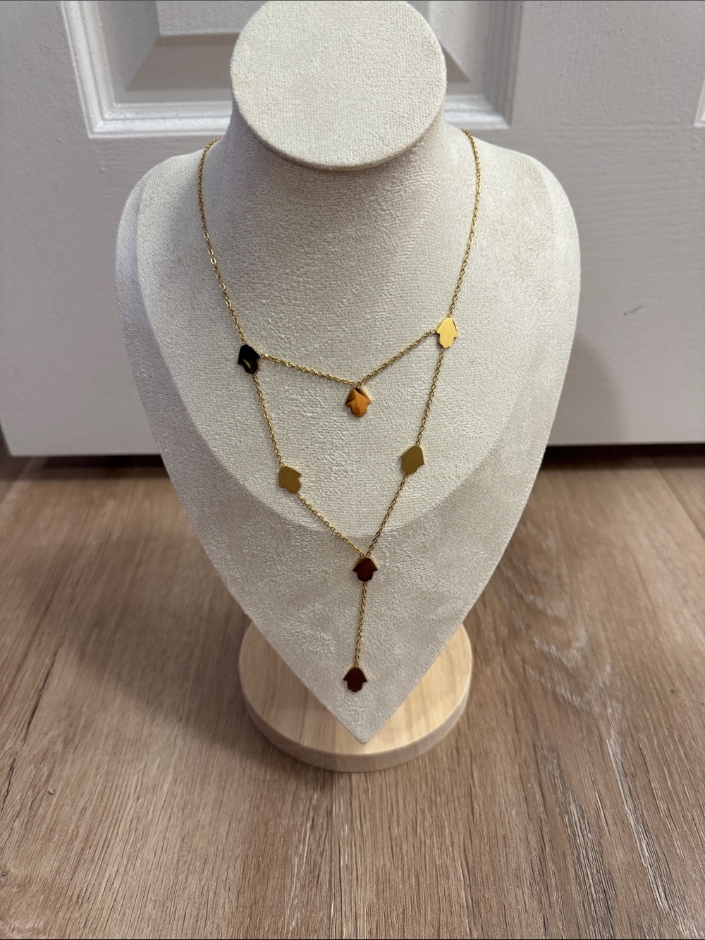 Layered Hamsa Necklace